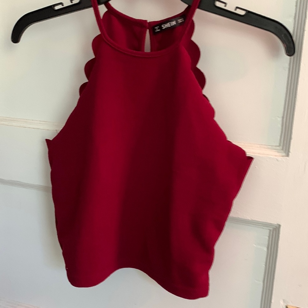 SHEIN Cranberry Sleeveless Top